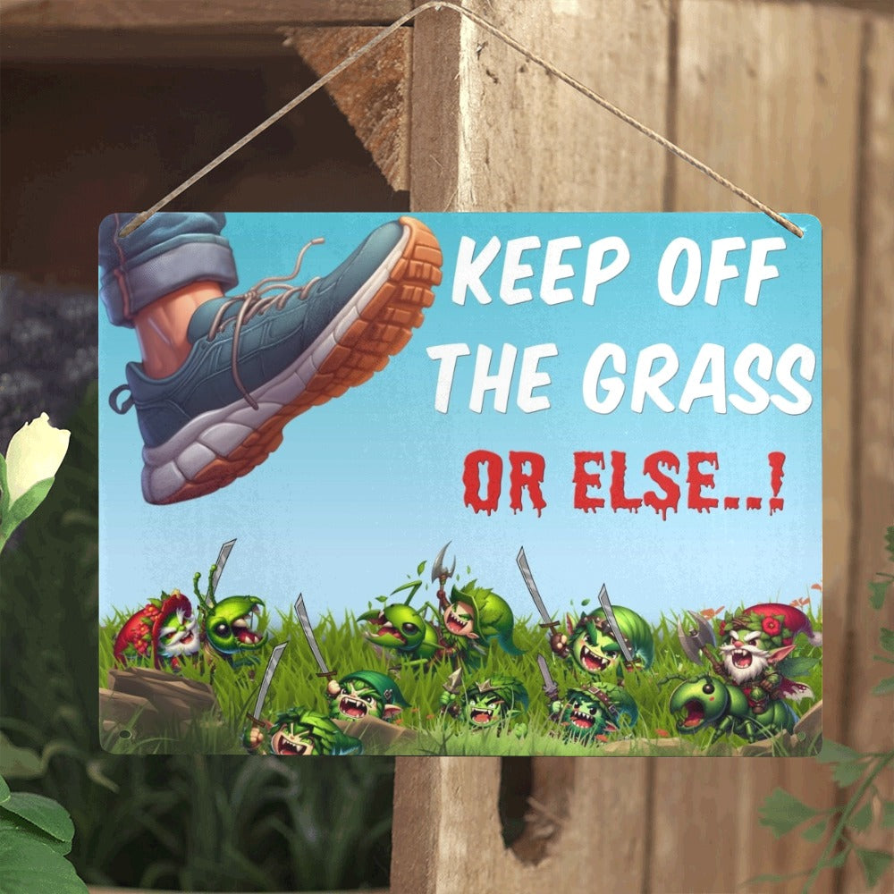 Keep off the grass or else, a foot will be attacked by this cute savage little gnome army.