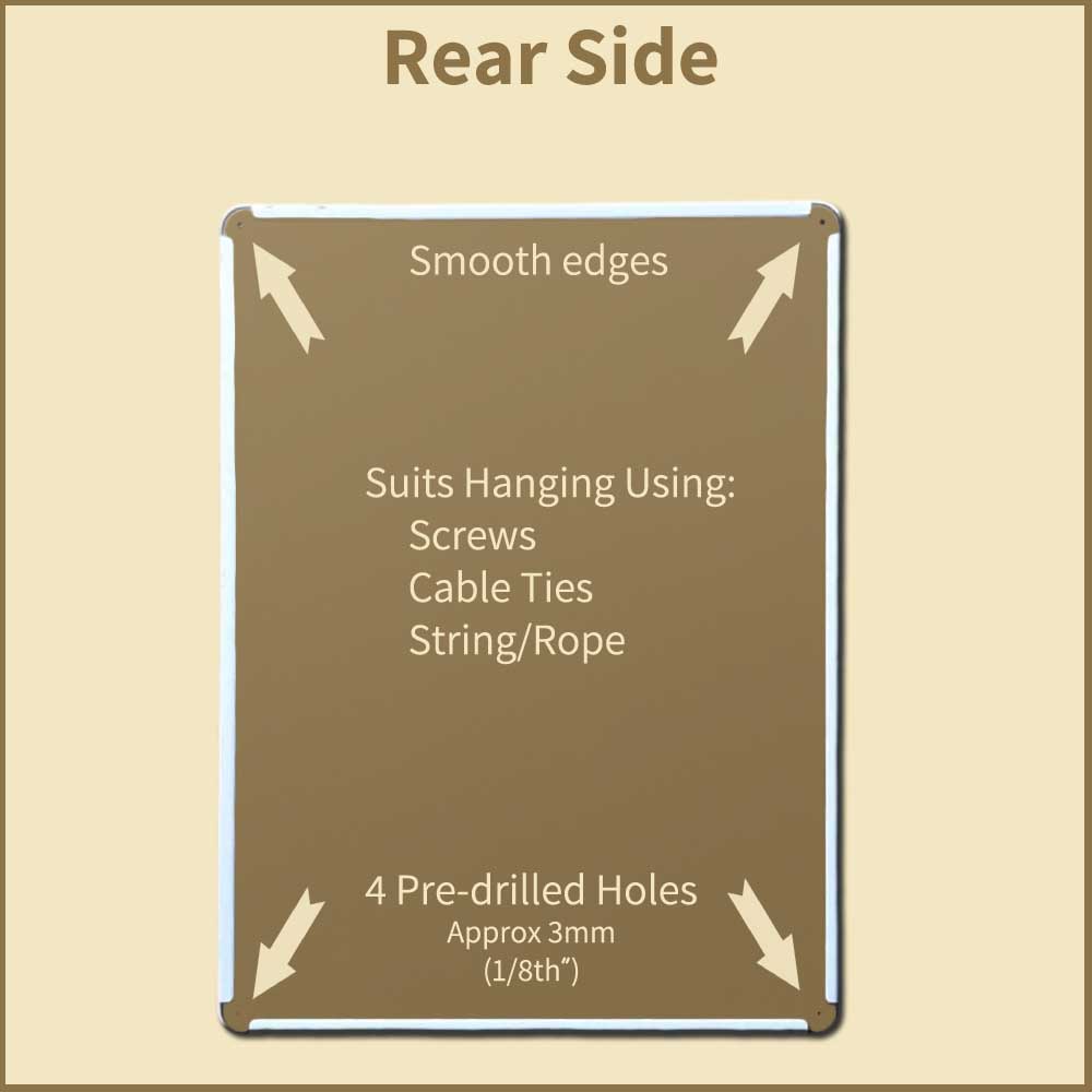 Eco-Safe Nursery, Gold Style Metal Sign