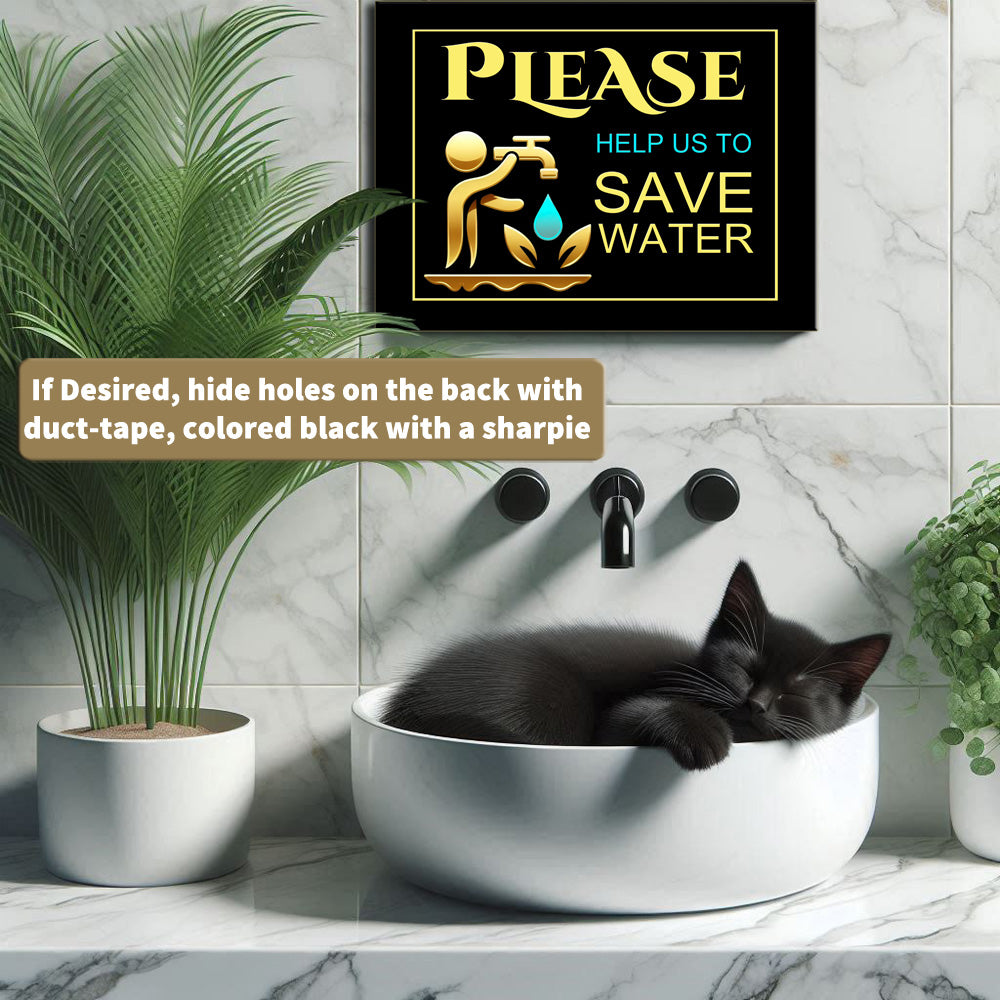 Please Save Water - Durable Metal Tin Sign