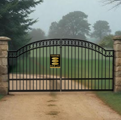 Bio-Safe Farm, Gold Style Metal Biosecurity Sign